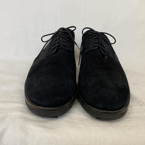 Cole Haan Shoes Mens 11 B Black Suede Derby Lace Up Dress F2183 Made in Brazil - Picture 3 of 13